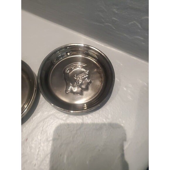 Mercury Glass Roman Gladiator Coasters - Picture 4 of 6